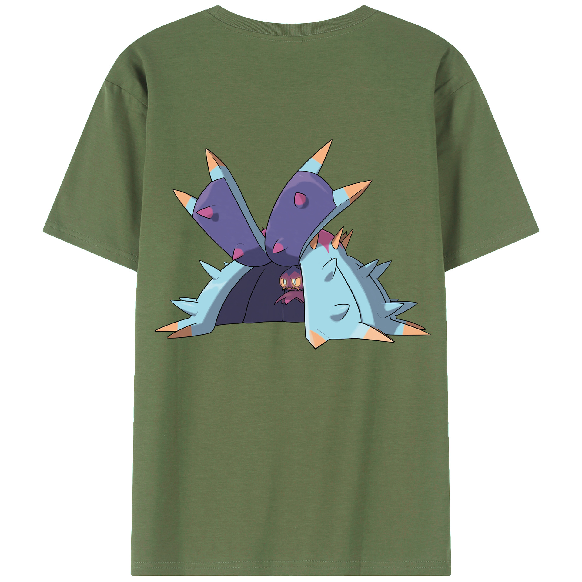 （画像用） ポケットモンスター Pokémon 綿100％ メンズ半袖Tシャツ（バックプリント） 通気性